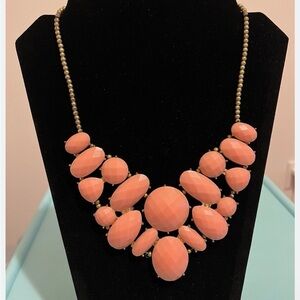 Coral Statement Bib Necklace - Women Jewelry